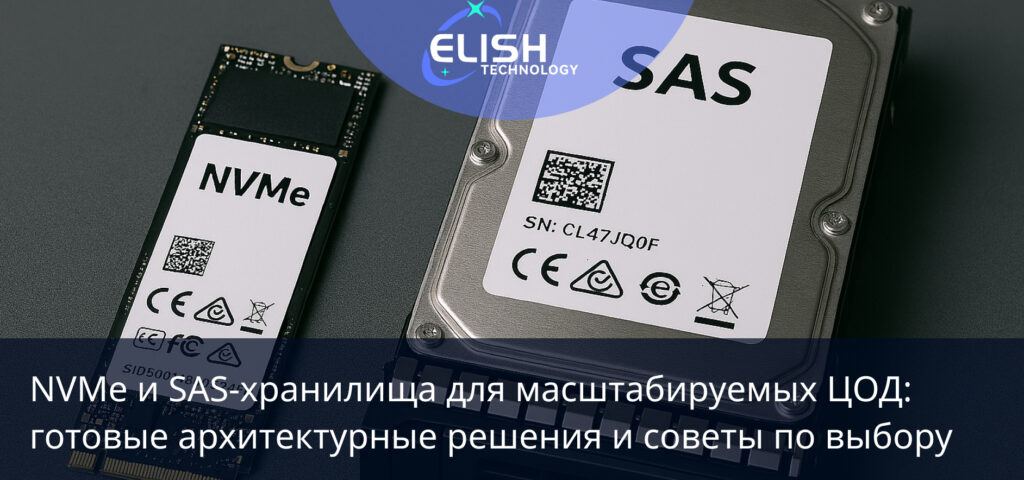 NVMe и SAS-хранилища для масштабируемых ЦОД