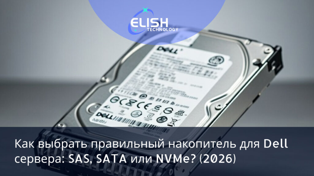 Сравнение SAS, SATA и NVMe для Dell серверов в 2026 году